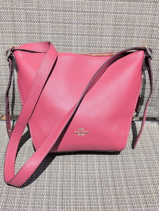 Coach Handbags - Coach Pebbled Leather Dufflette Hobo Dark Berry (21377) NWOT